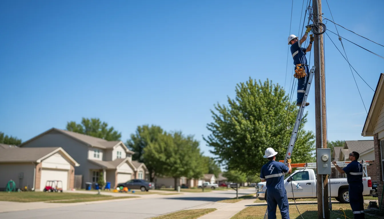 Residential electrician providing installation services in Delta, LA